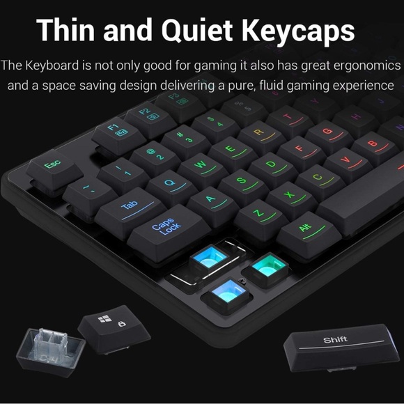 Redragon S107 Gaming Essentials 3-in-1 Set Keyboard/Mouse/Mouse new sealed - Picture 5 of 9